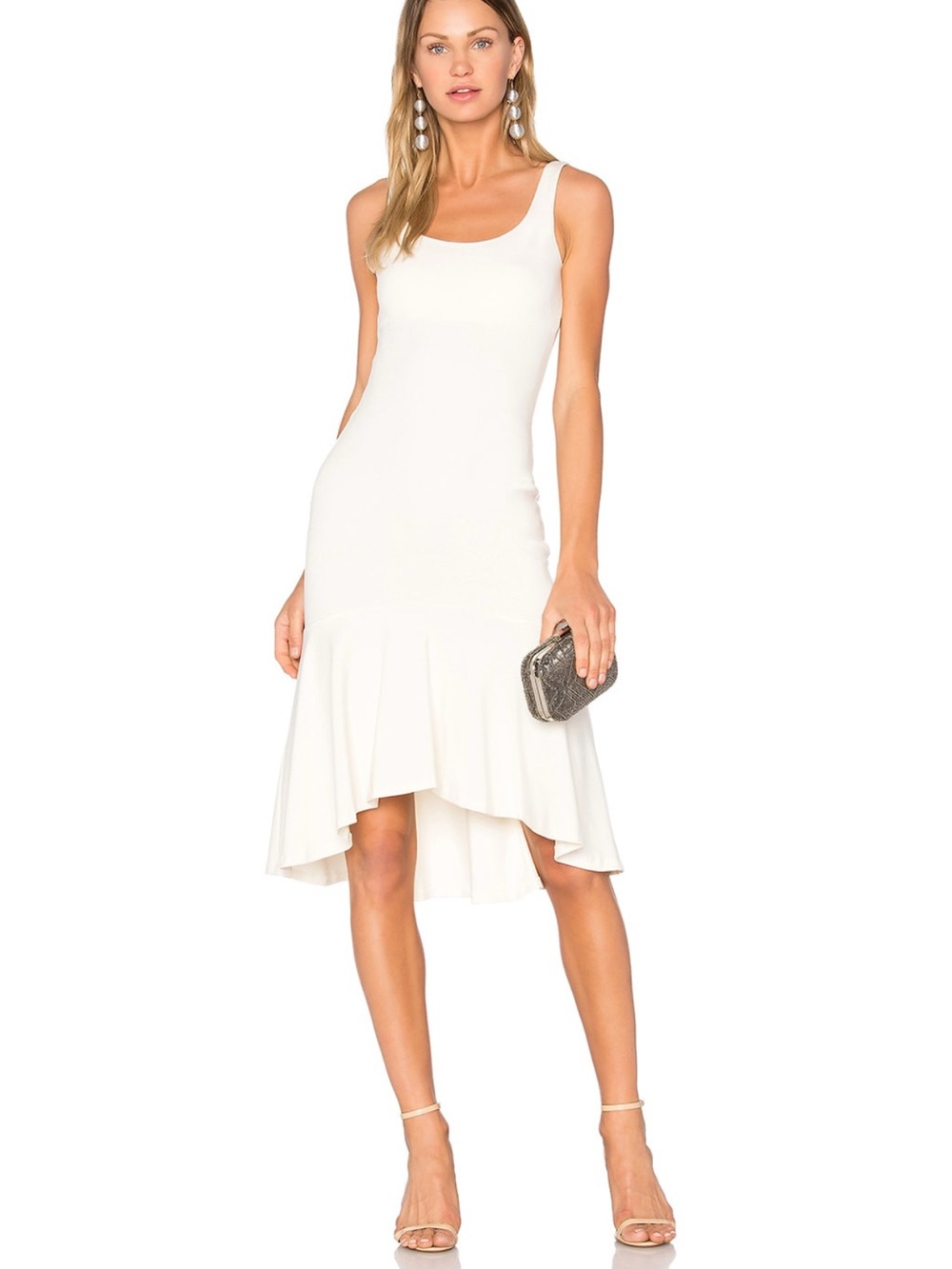 Amanda Uprichard Parker Dress in Ivory